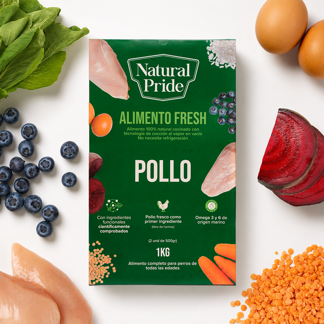 Alimento Natural Fresh Para Perros y Gatos - Pollo 1KG